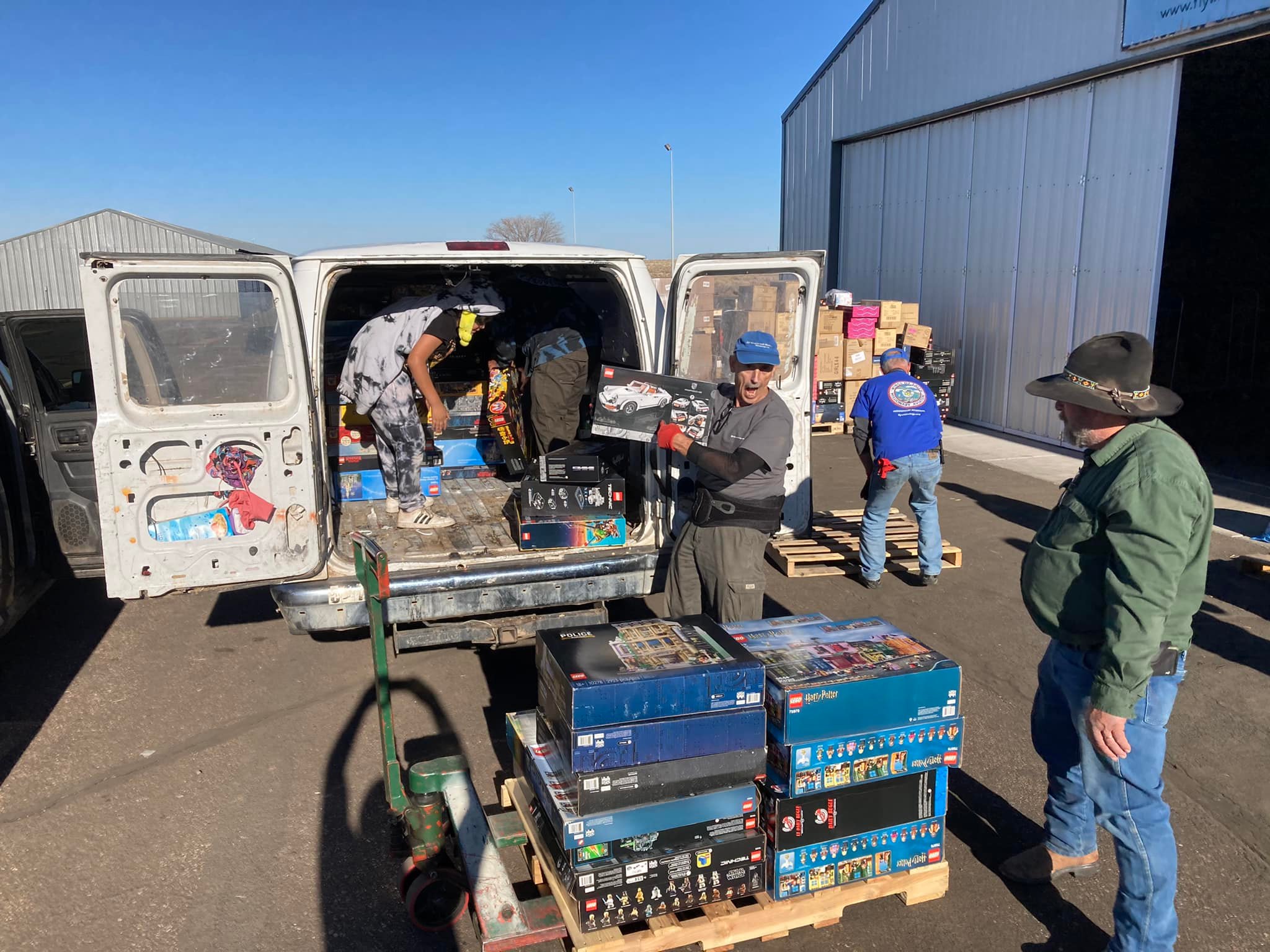 Hundreds of toys distributed to children on the Indian reservations