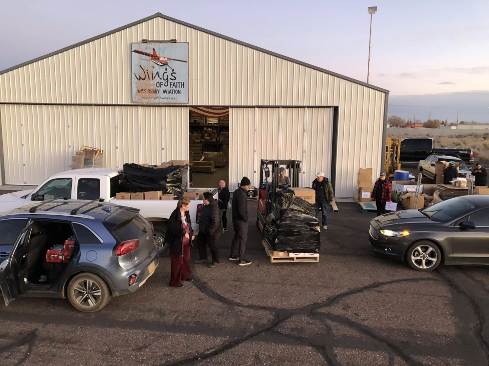 First day of our Christmas Airlift distribution is complete!