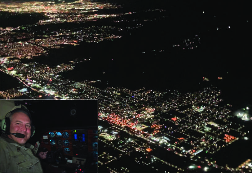 Night Flight into Holbrook Christmas Airlift Delivery